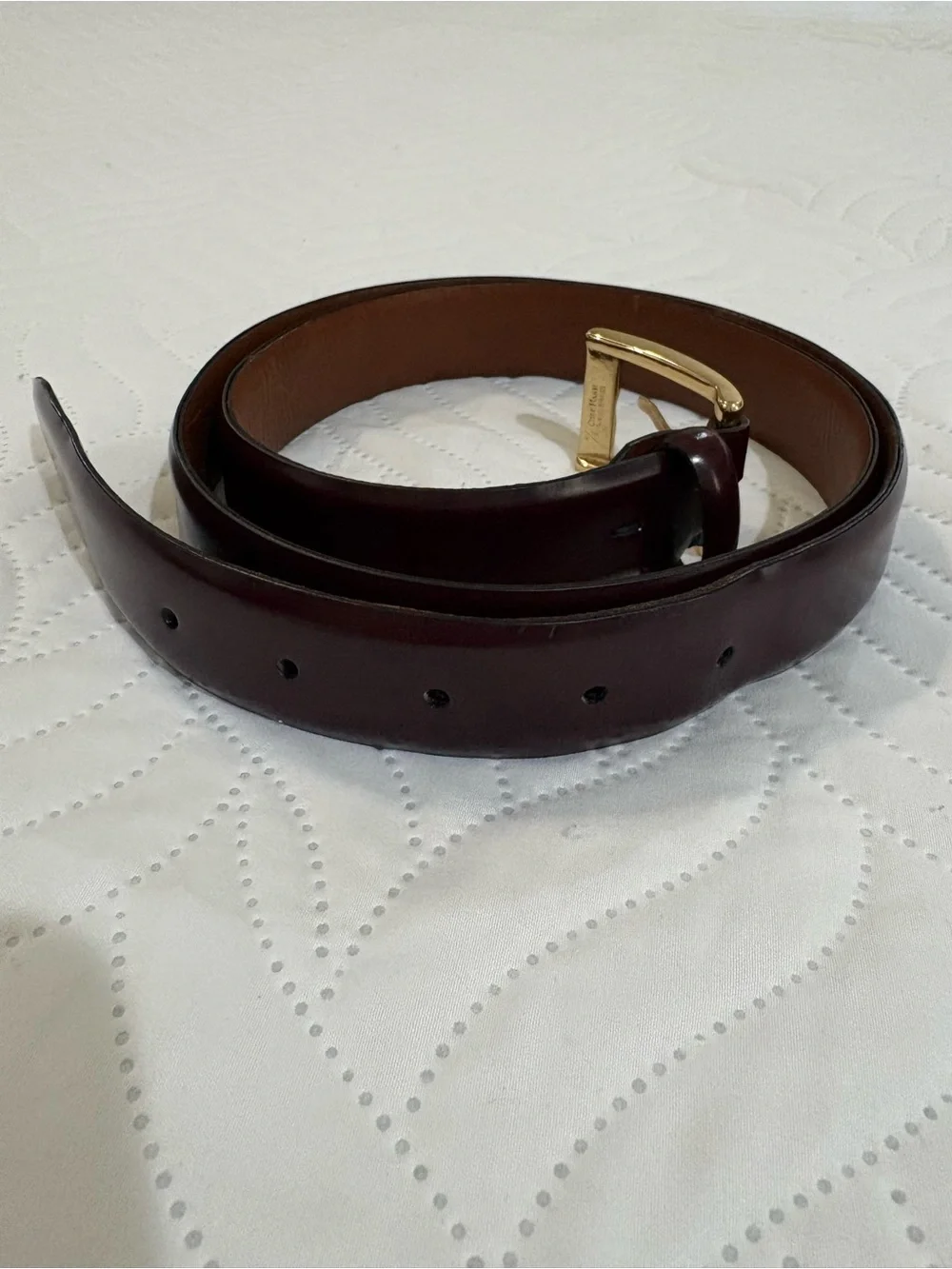 Vintage Cole Haan A1931 Leather Belt | Men’s 40 | Made in USA | Burgundy/Oxblood